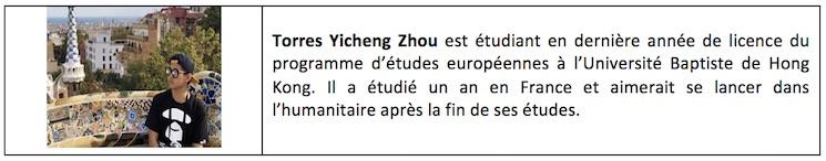 Torres Yicheng Zhou Université Baptiste de Hong Kong