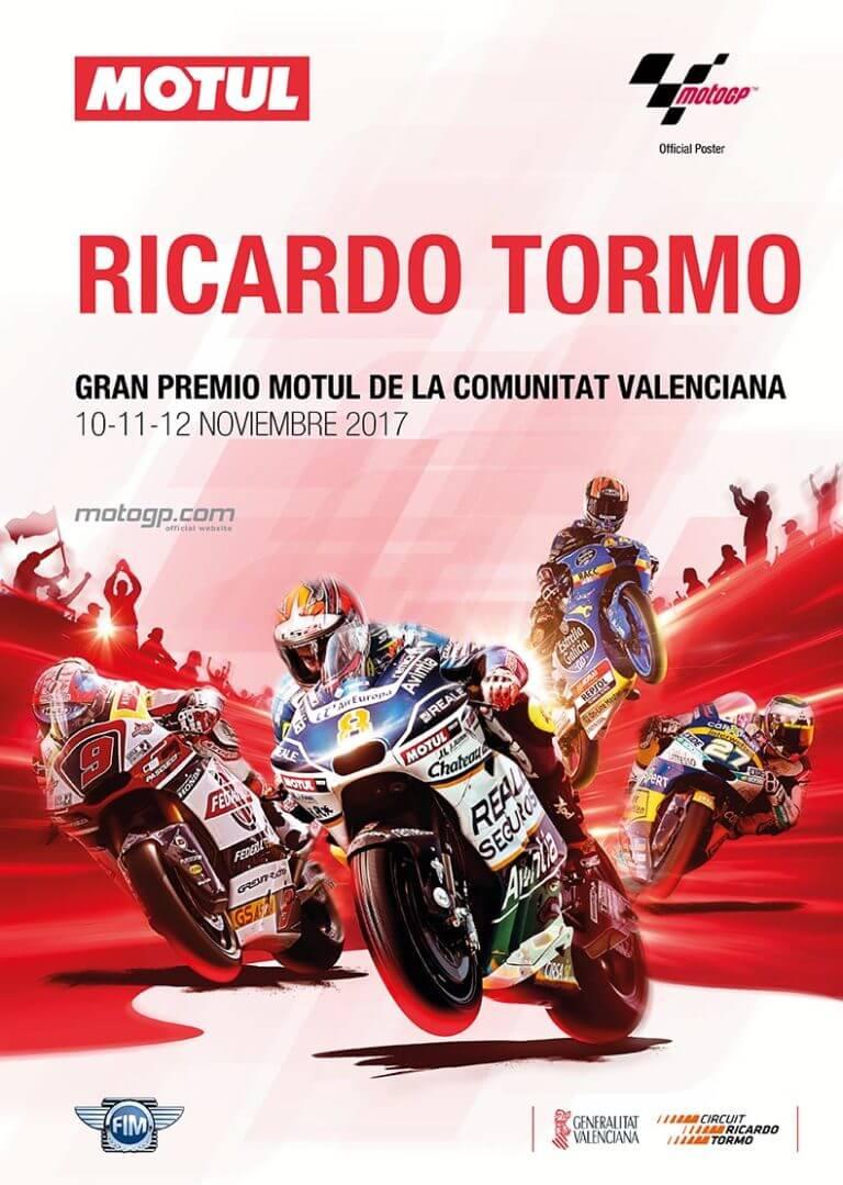 L'affiche de l'édition 2017 du Grand Prix de Valencia