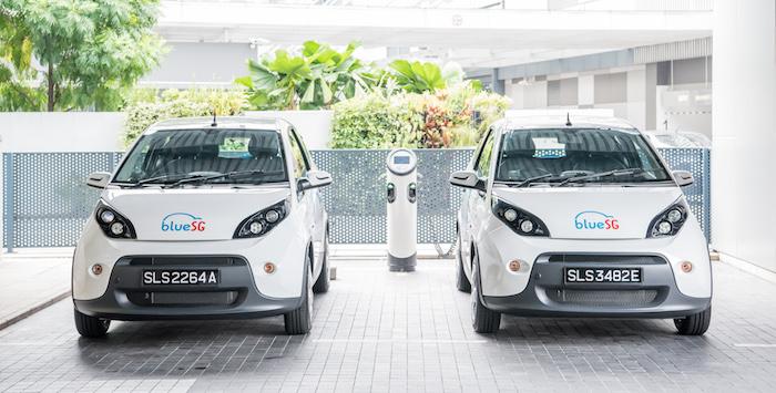 BlueSG Bolloré Singapour autopartage electric carsharing