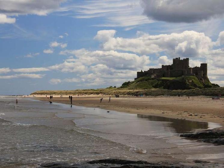 Bamburgh Beach, Northumberland, Angleterre