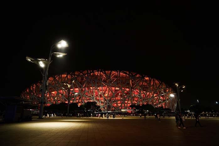 Bird Nest à Pékin dans le Olympic Green