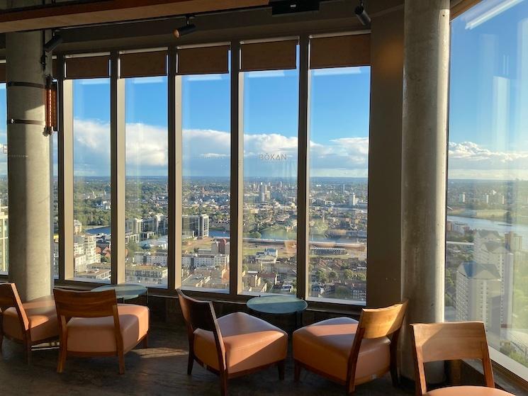 Le Bokan restaurant de Londres avec vue panoramique sur la capitale