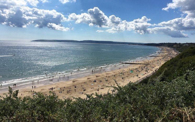 Bournemouth Beach, Angleterre 