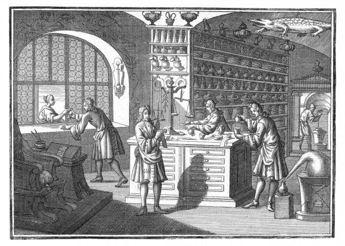 Boutique d'apothicaire 1699 photo Deutsches Apotheken Museum