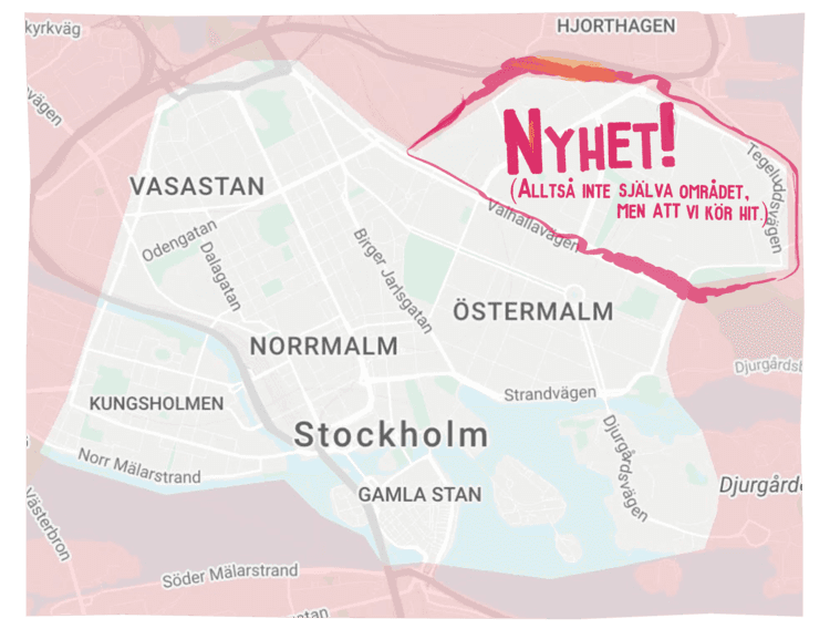 Carte de couverture des Bzzt pod taxis Stockholm