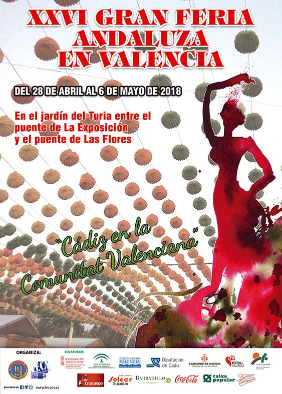 Affiche de la Gran Feria Andaluza de Valencia