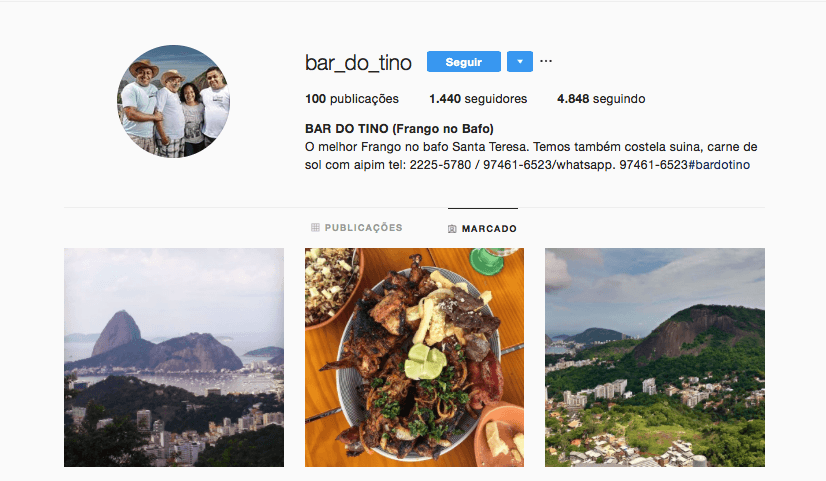 instagram bar do tino