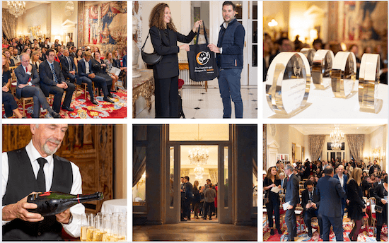 Ambiance à la résidence de France à Londres jeudi 16 novembre