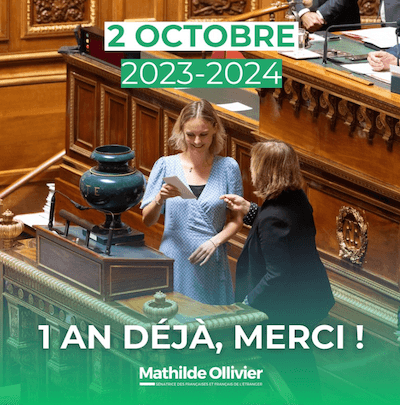 sénatrice Mathilde Ollivier au sénat 