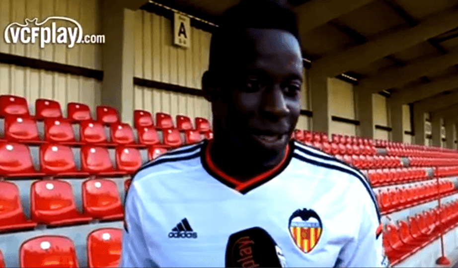 Aly Cissokho sous les couleurs du Valencia CF