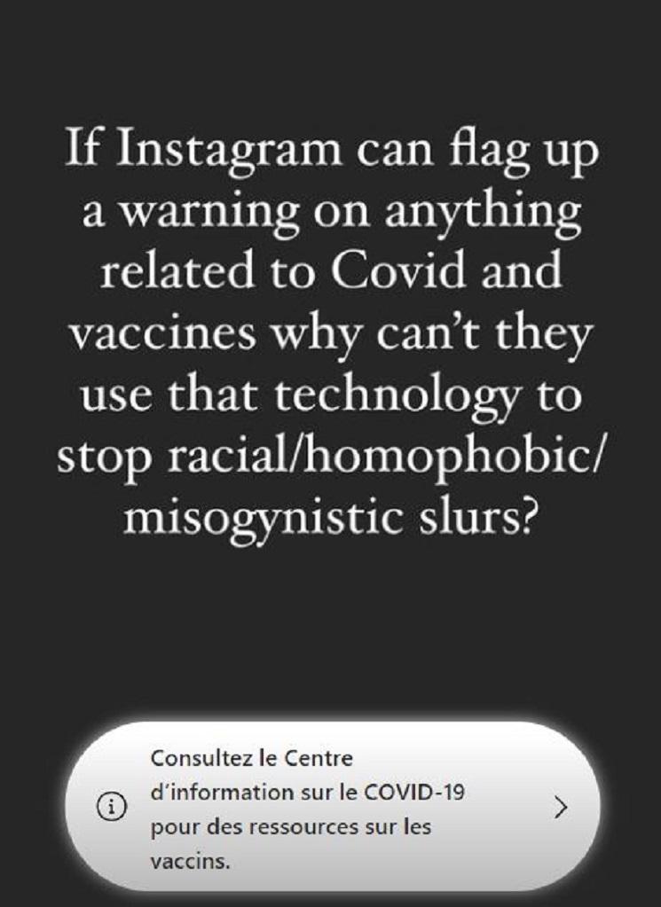 Une capture d'écran du post de Caroline Hirons