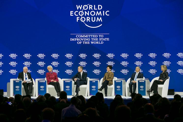 Carrie Lam au Forum économique mondial Hong Kong