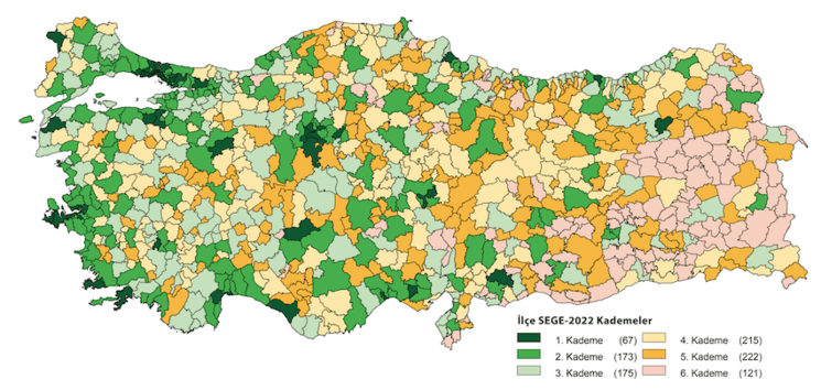 carte Turquie développement