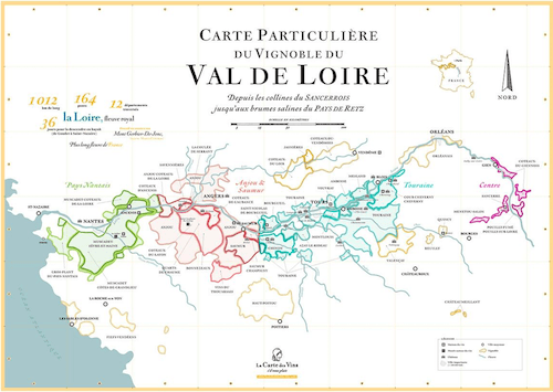 Carte des vins de la Loire 