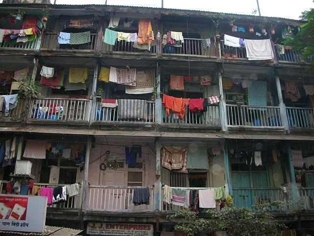 Un chawl à Mumbai