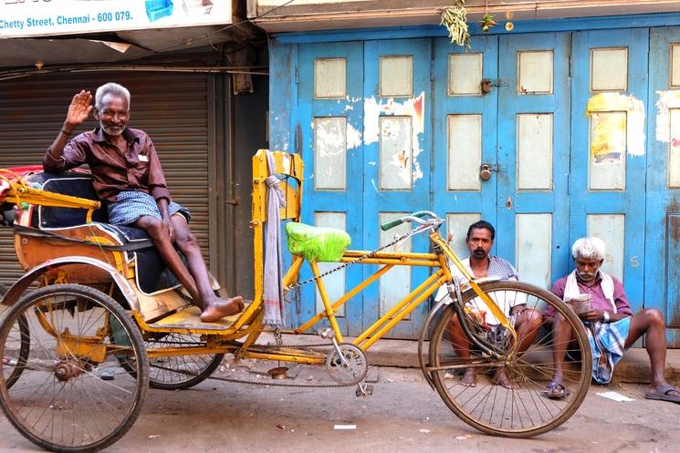une scène de vie à Chennai 
