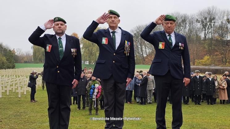 Cimetière militaire français de Gdansk - commémoration du 11-Novembre