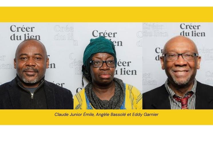 Claude Junior Émile,  Angèle Bassolé et Eddy Garnier