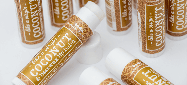 Coconut lip balm