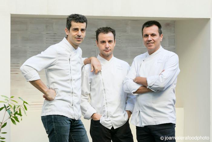 Les 3 chefs Mateu Casañas, Eduard Xatruch and Oriol Castro