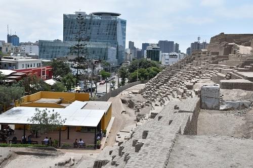 Le monument de la Huaca Pucllana, symbole de la culture Lima