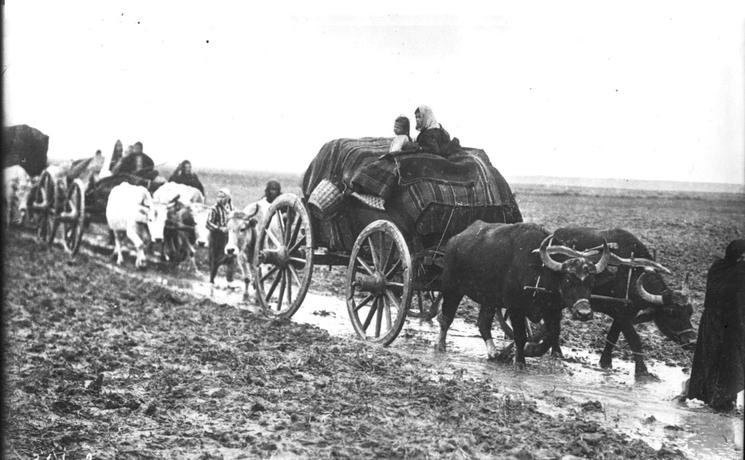 Exode de civils pendant les Guerres des Balkans