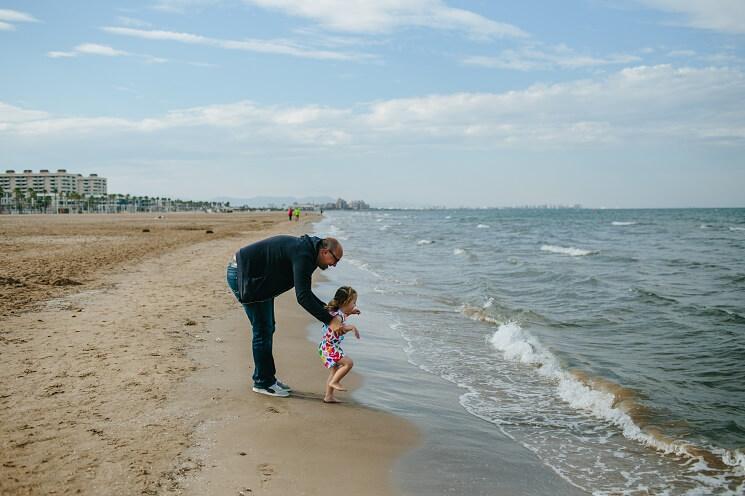 Francisco sur la plage de la Patacona