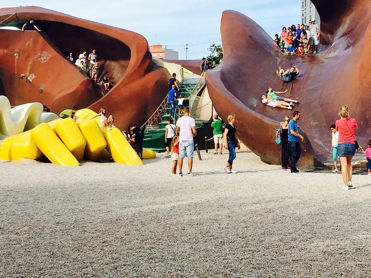 Le parc Gulliver dans le Turia à Valencia