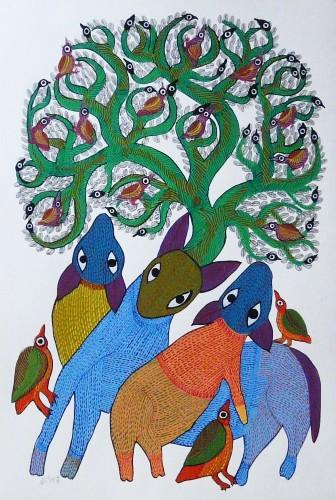 art tribal inde gond