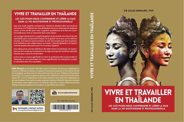Photo de la couverture et du dos du livre Vivre et travailler en Thailande de GIlles Bernard