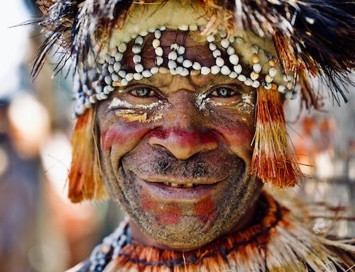 visage de Goroka Papouasie Nouvelle Guinee