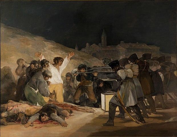 Tableau de Goya du 3 de mayo, au Prado