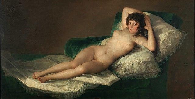 Le tableau de la maja nue, de Goya