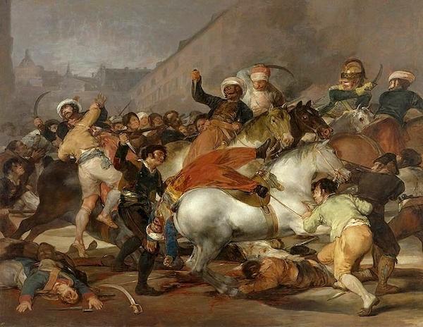 La peinture de Goya, el dos de mayo