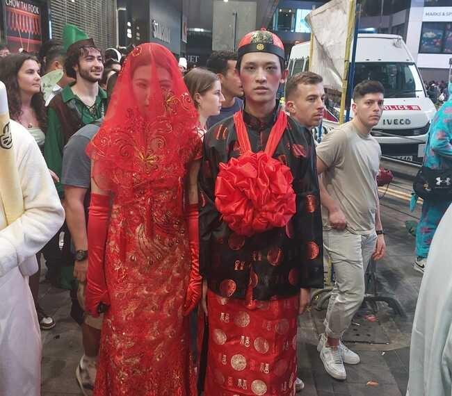 Halloween à Hong Kong, le plus beau couple