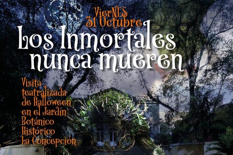 Affiche Halloween au jardin de la Concepcion / Ayuntamiento de Malaga