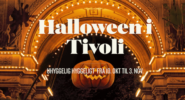 Fêter Halloween à Tivoli à Copenhague