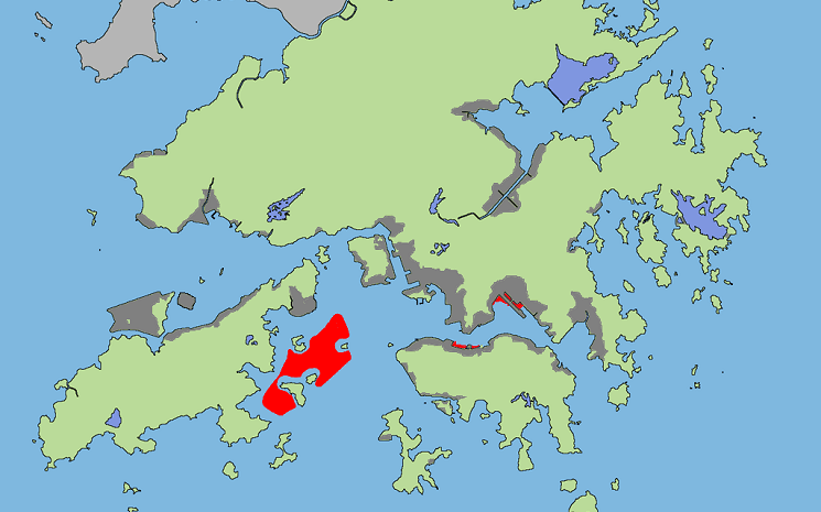 Land reclamation terrepleins hong kong