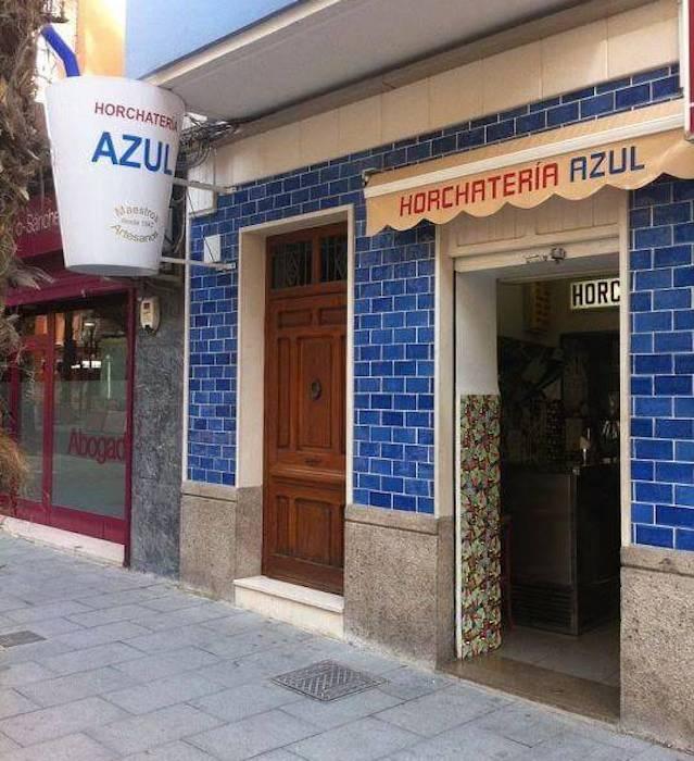 la façade de l'horchateria azul à Alicante