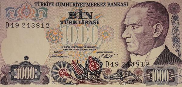 billets banque turquie tulipe