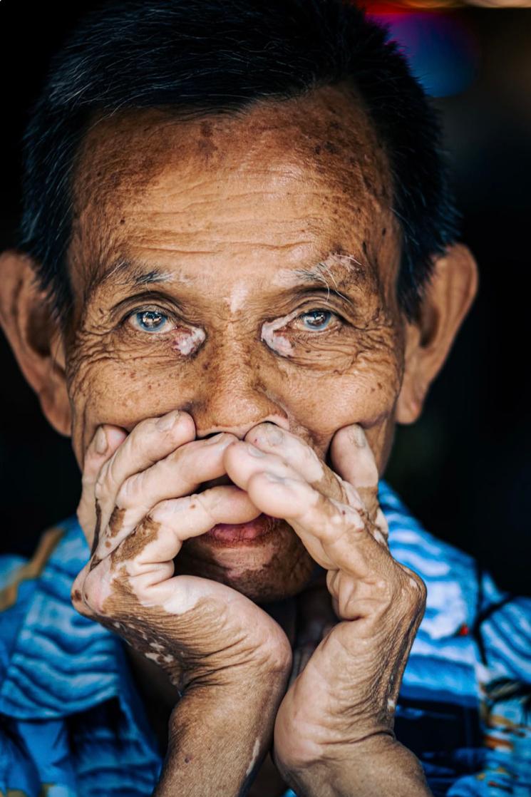 Vieil homme Thaïlande 