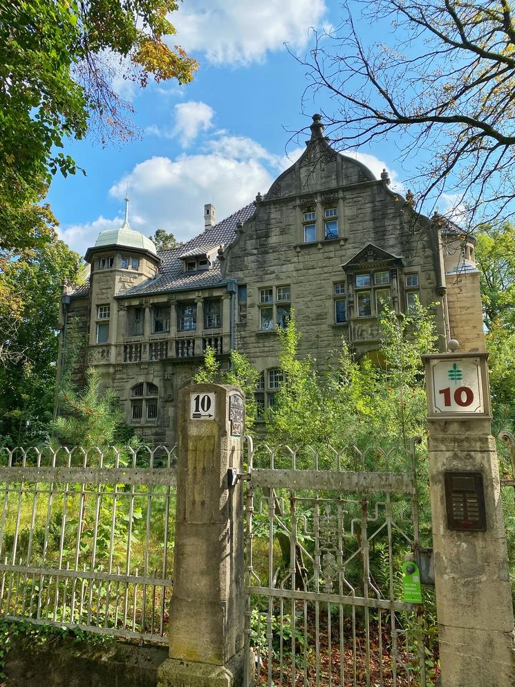 Grande maison à l'architecture de château