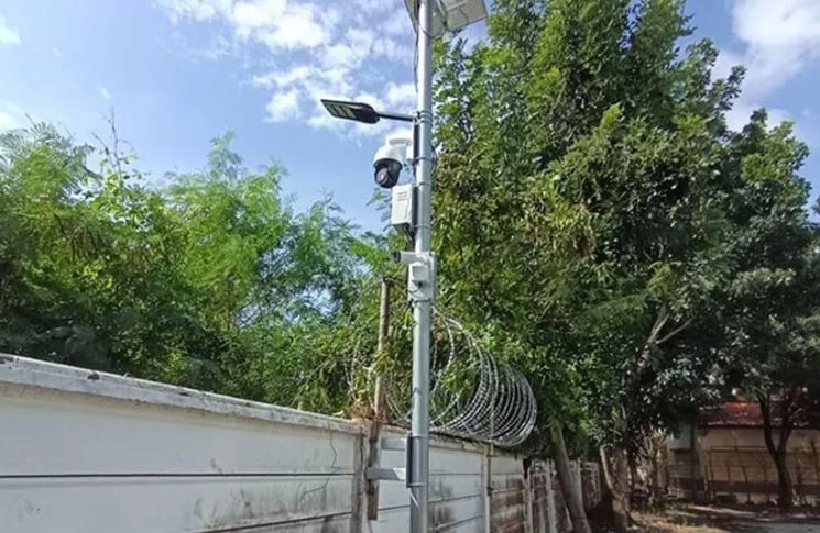 Caméras de télésurveillance frontière Thaïlande-Cambodge 