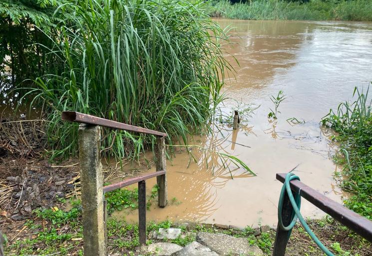 La riviere Ping déborde presque 