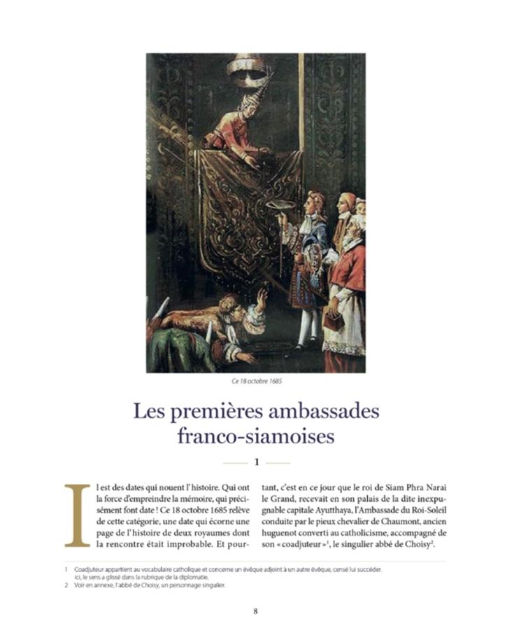 Page extraite de France-Thaïlande, une longue histoire