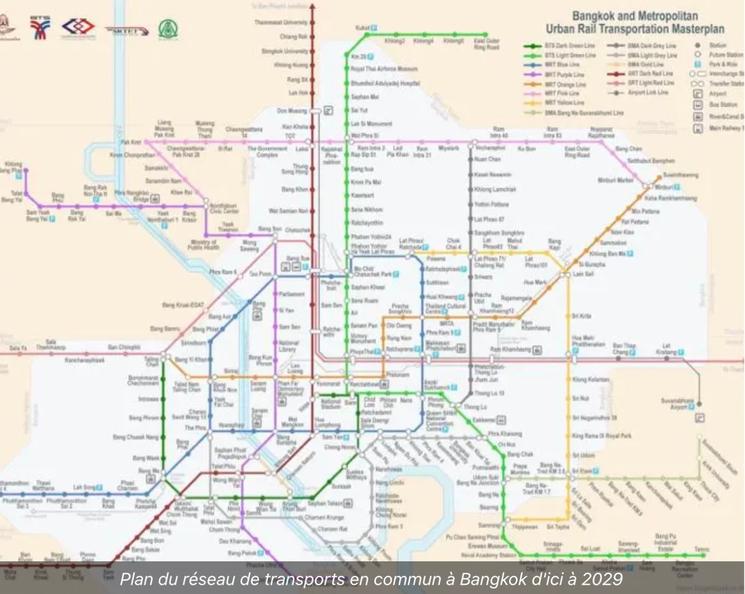 Plan métro Bangkok