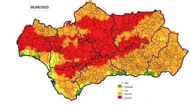 Risque incendie Andalousie