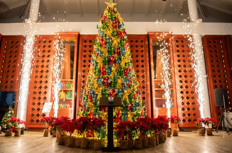 Arbre de Noël illuminé