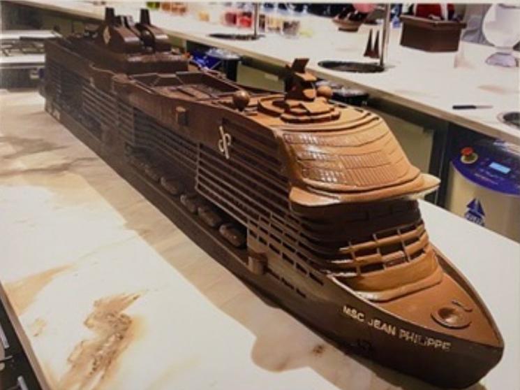 Paquebot MSC en chocolat