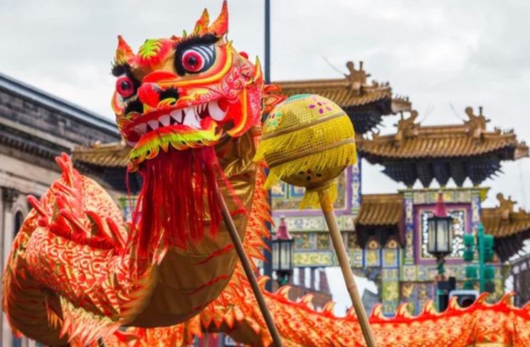 Dragon du nouvel an chinois 